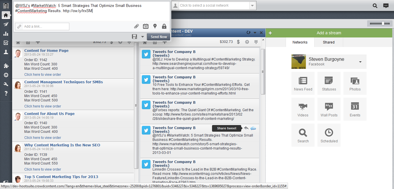 HootSuite App - Share Completed Tweets HootSuite App - Share Completed Tweets